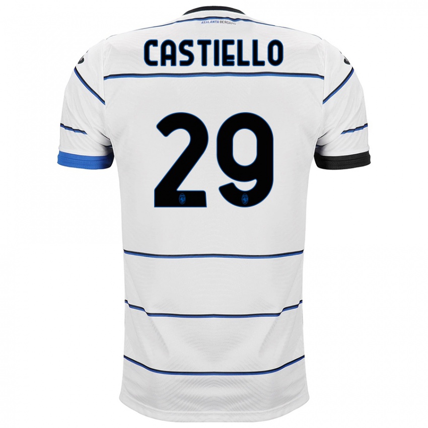 Enfant Maillot Alex Castiello #29 Blanc Tenues Extérieur 2023/24 T-Shirt Suisse