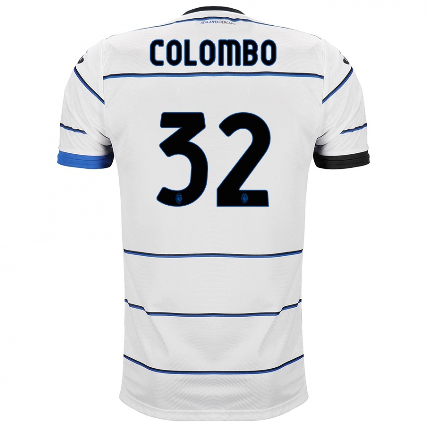 Enfant Maillot Matteo Colombo #32 Blanc Tenues Extérieur 2023/24 T-Shirt Suisse