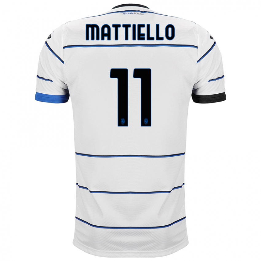Enfant Maillot Federico Mattiello #11 Blanc Tenues Extérieur 2023/24 T-Shirt Suisse