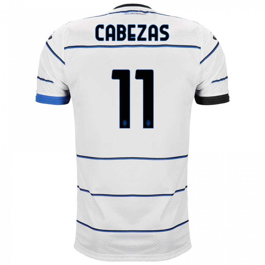 Enfant Maillot Bryan Cabezas #11 Blanc Tenues Extérieur 2023/24 T-Shirt Suisse