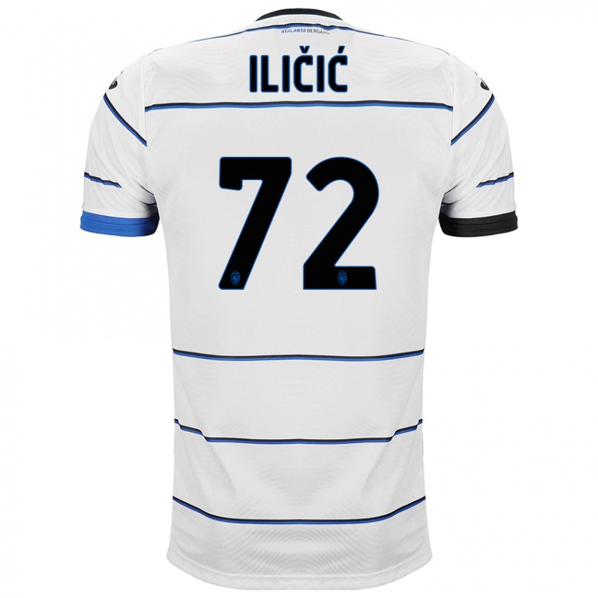 Enfant Maillot Josip Ilicic #72 Blanc Tenues Extérieur 2023/24 T-Shirt Suisse