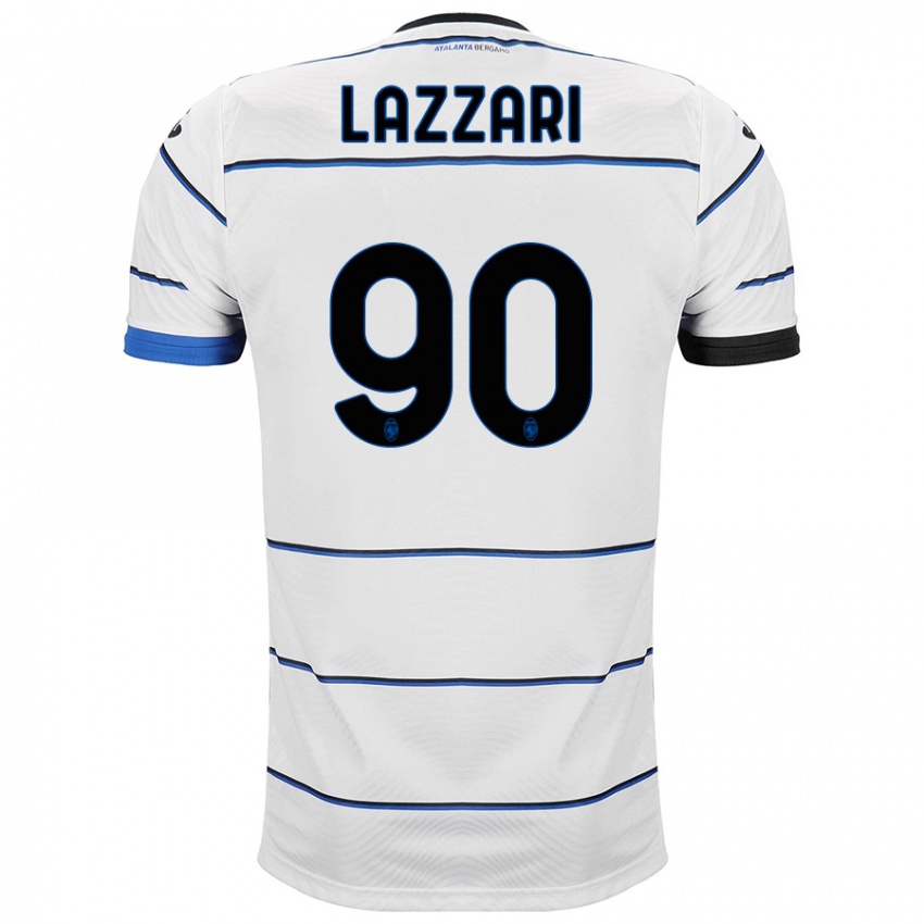 Enfant Maillot Ilaria Lazzari #90 Blanc Tenues Extérieur 2023/24 T-Shirt Suisse
