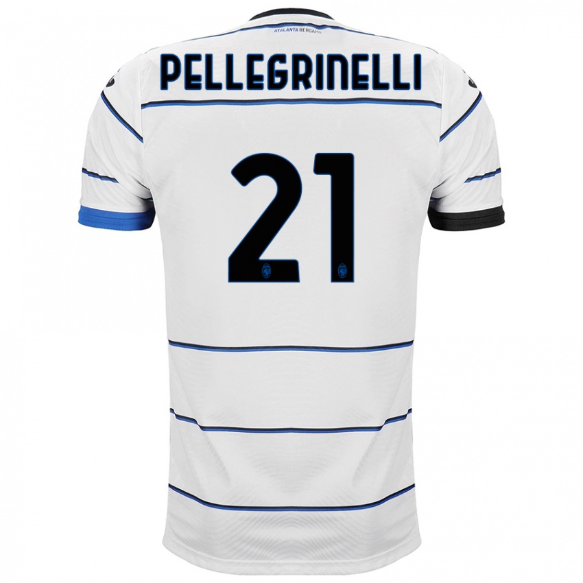Enfant Maillot Giorgia Pellegrinelli #21 Blanc Tenues Extérieur 2023/24 T-Shirt Suisse