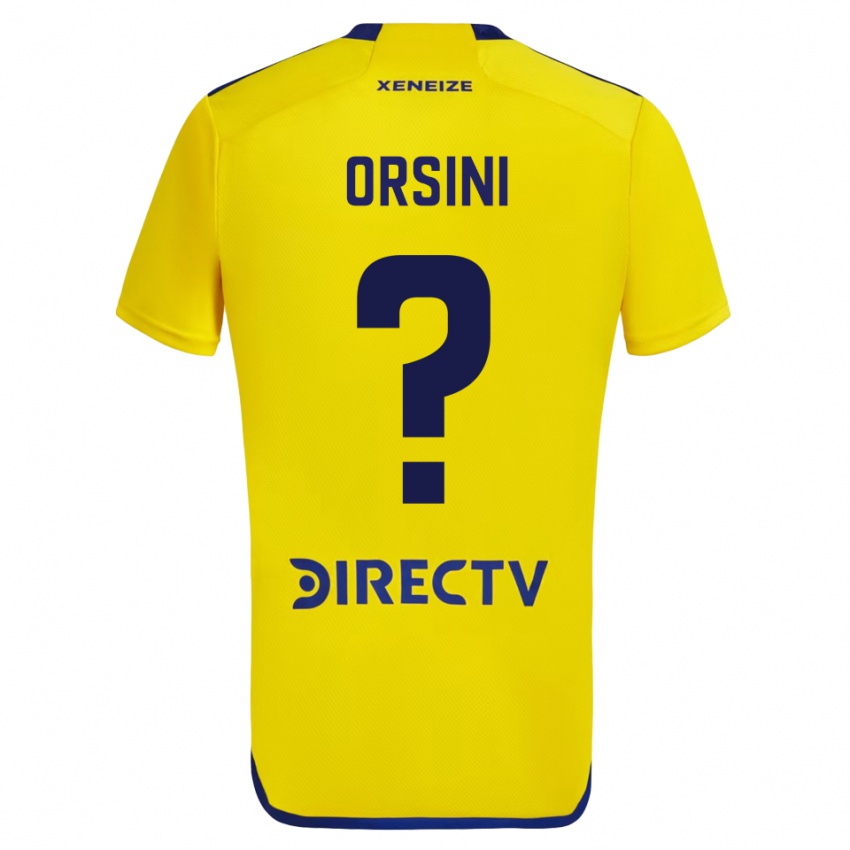 Kinder Nicolas Orsini #0 Gelb Auswärtstrikot Trikot 2023/24 T-Shirt Schweiz