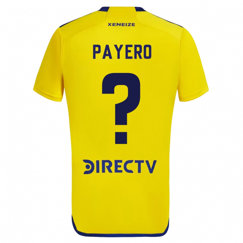 Kinder Martín Payero #0 Gelb Auswärtstrikot Trikot 2023/24 T-Shirt Schweiz
