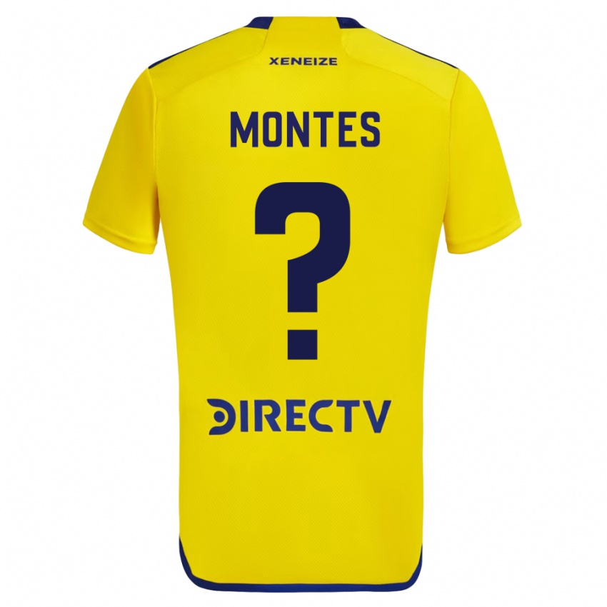 Kinder Rodrigo Montes #0 Gelb Auswärtstrikot Trikot 2023/24 T-Shirt Schweiz