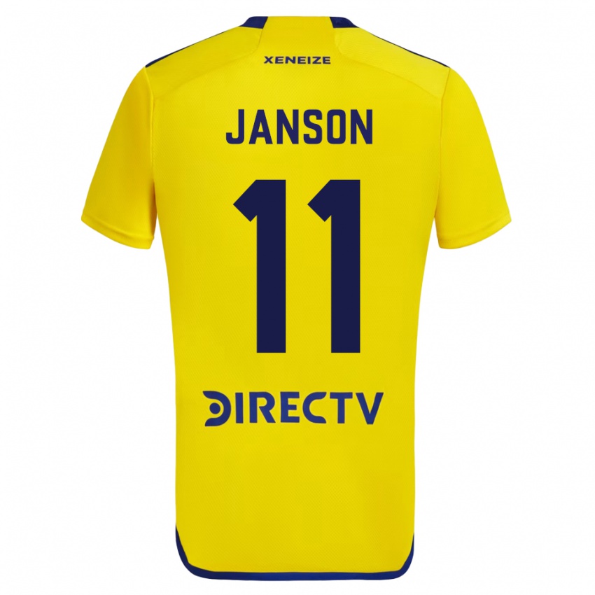 Kinder Lucas Janson #11 Gelb Auswärtstrikot Trikot 2023/24 T-Shirt Schweiz