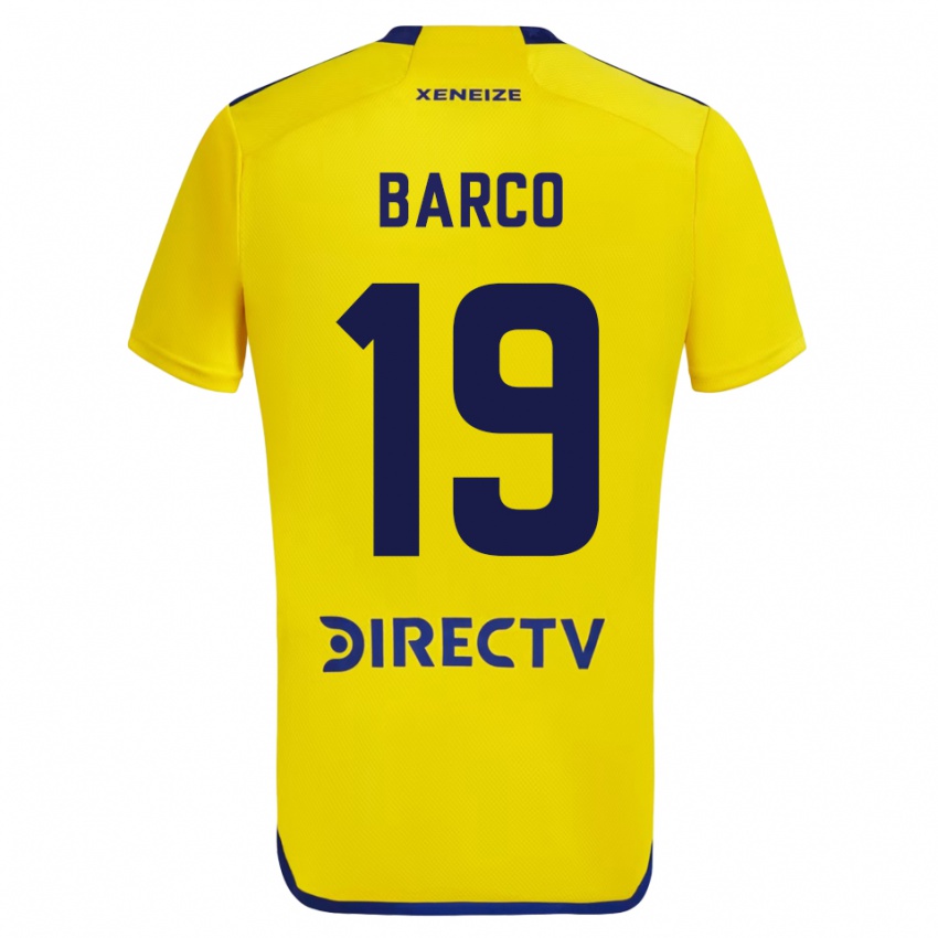 Kinder Valentin Barco #19 Gelb Auswärtstrikot Trikot 2023/24 T-Shirt Schweiz