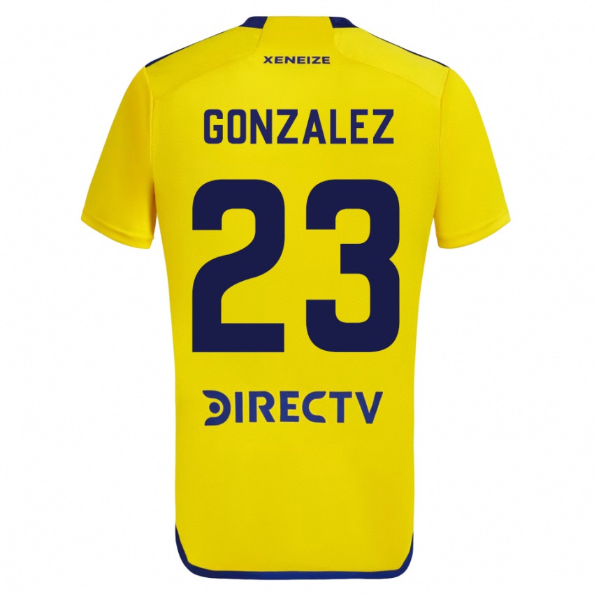 Enfant Maillot Diego Gonzalez #23 Jaune Tenues Extérieur 2023/24 T-Shirt Suisse
