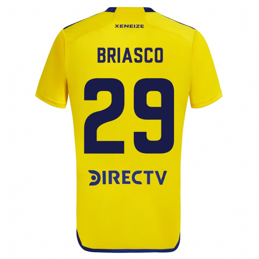 Kinder Norberto Briasco #29 Gelb Auswärtstrikot Trikot 2023/24 T-Shirt Schweiz
