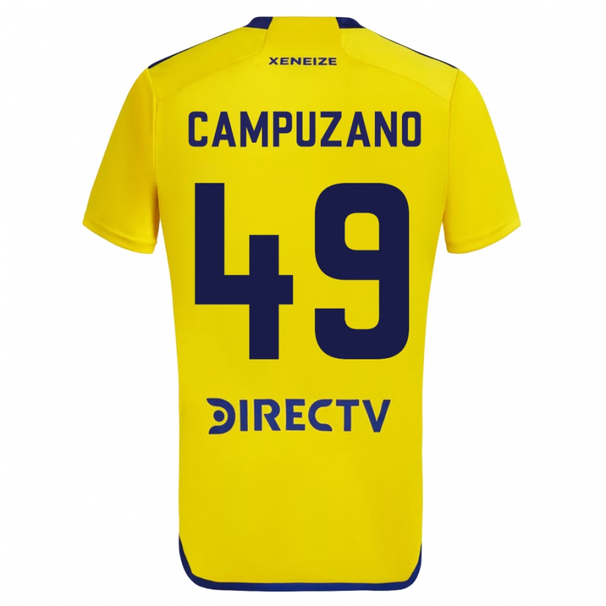 Kinder Jorman Campuzano #49 Gelb Auswärtstrikot Trikot 2023/24 T-Shirt Schweiz