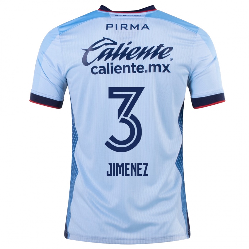 Enfant Maillot Jaiber Jimenez #3 Bleu Ciel Tenues Extérieur 2023/24 T-Shirt Suisse