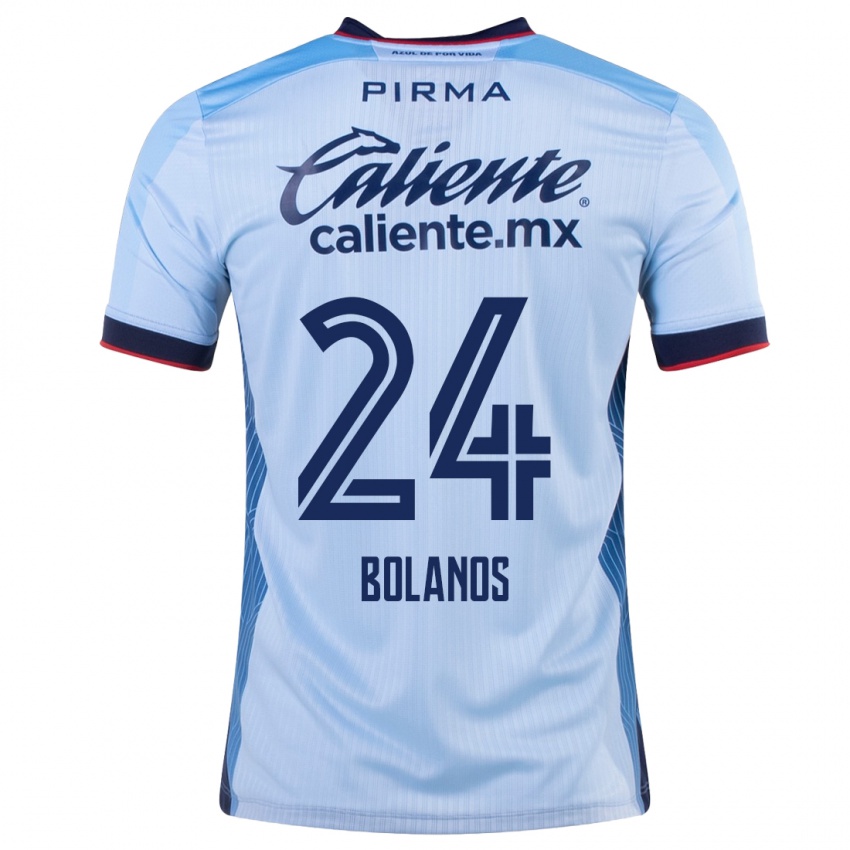 Enfant Maillot Jatziry Bolanos #24 Bleu Ciel Tenues Extérieur 2023/24 T-Shirt Suisse