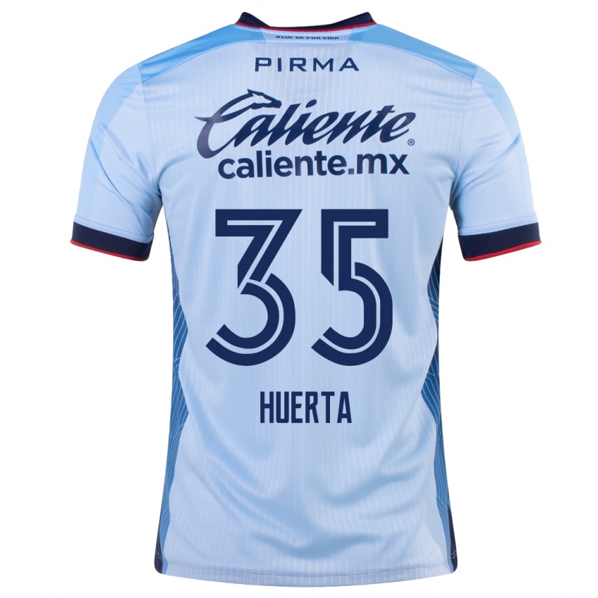 Kinder Renata Huerta #35 Himmelblau Auswärtstrikot Trikot 2023/24 T-Shirt Schweiz