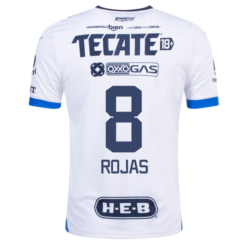 Enfant Maillot Joao Rojas #8 Blanc Tenues Extérieur 2023/24 T-Shirt Suisse