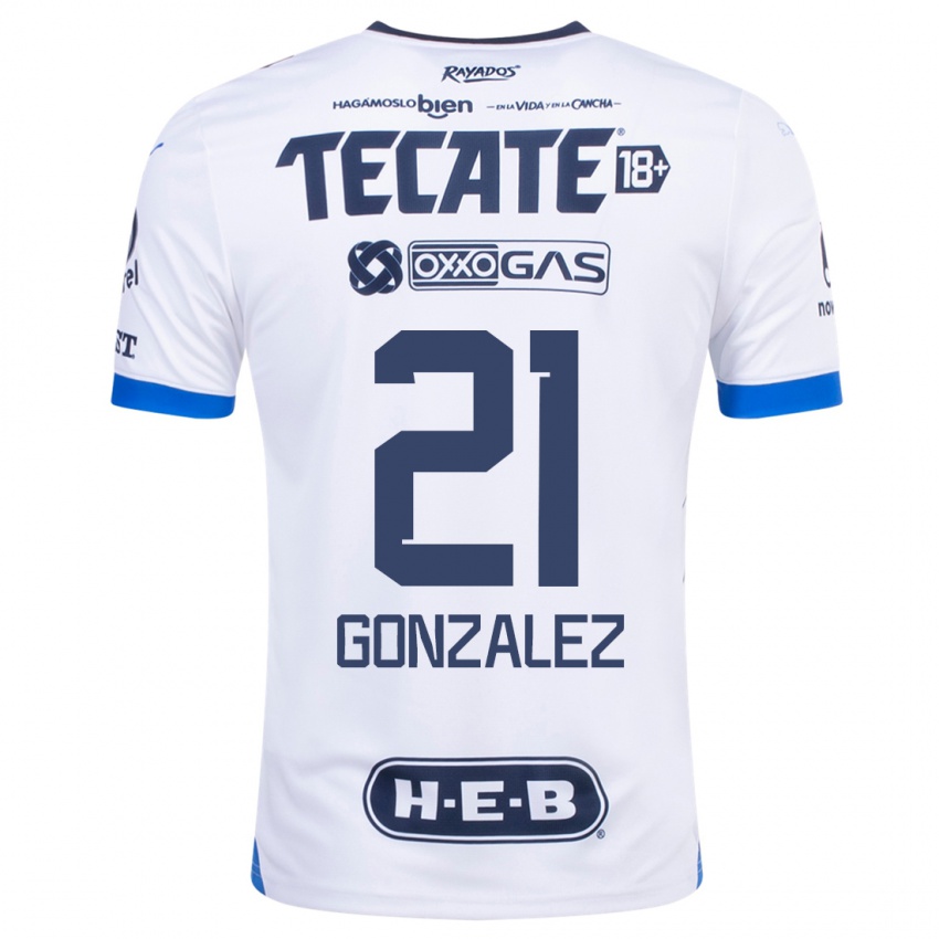 Enfant Maillot Arturo González #21 Blanc Tenues Extérieur 2023/24 T-Shirt Suisse