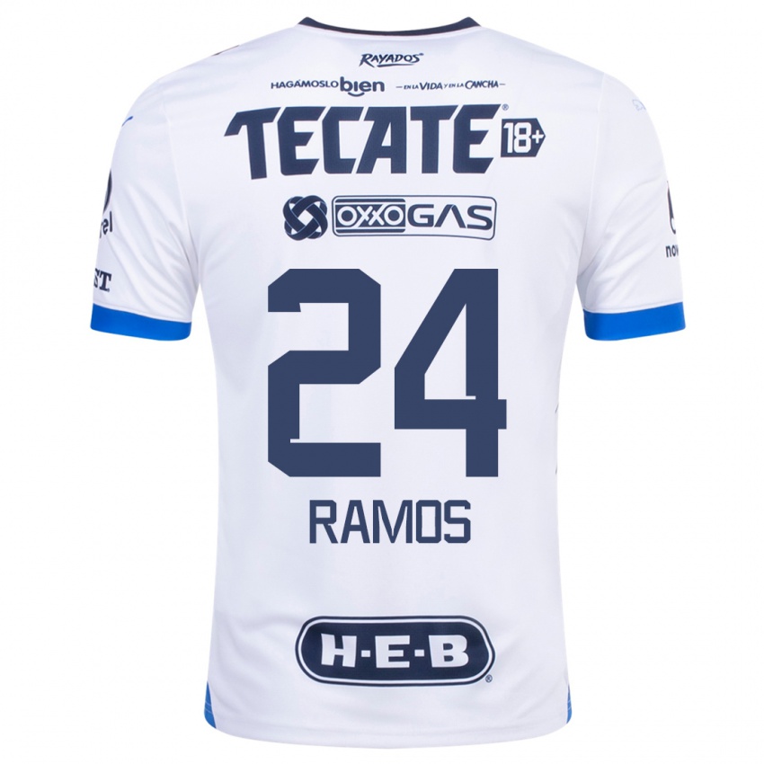 Enfant Maillot César Ramos #24 Blanc Tenues Extérieur 2023/24 T-Shirt Suisse
