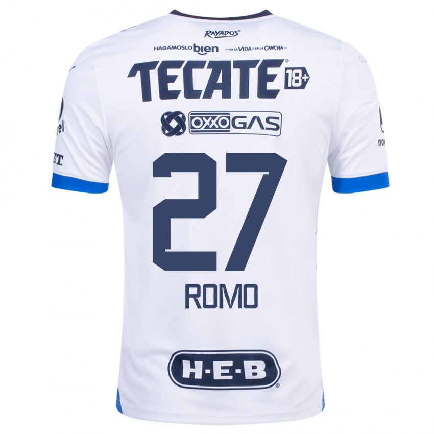 Enfant Maillot Luis Romo #27 Blanc Tenues Extérieur 2023/24 T-Shirt Suisse