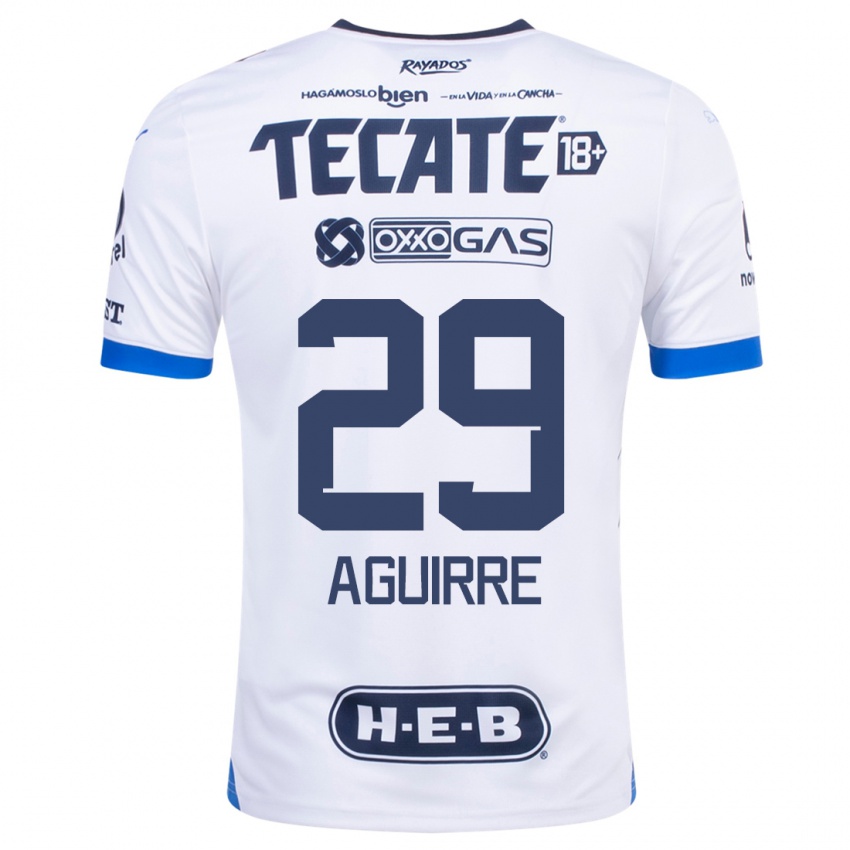 Enfant Maillot Rodrigo Aguirre #29 Blanc Tenues Extérieur 2023/24 T-Shirt Suisse