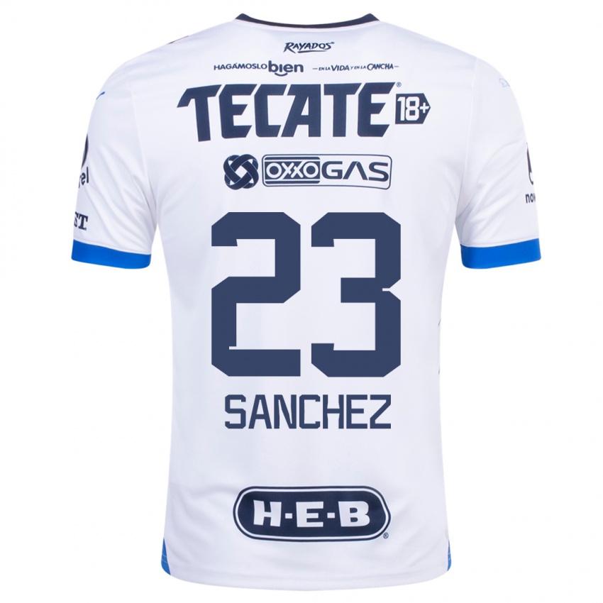 Enfant Maillot Gustavo Sanchez #23 Blanc Tenues Extérieur 2023/24 T-Shirt Suisse