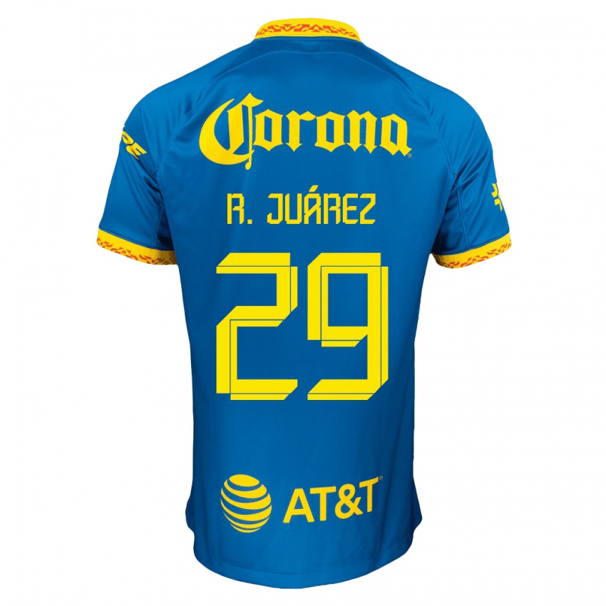 Enfant Maillot Ramón Juárez #29 Bleu Tenues Extérieur 2023/24 T-Shirt Suisse