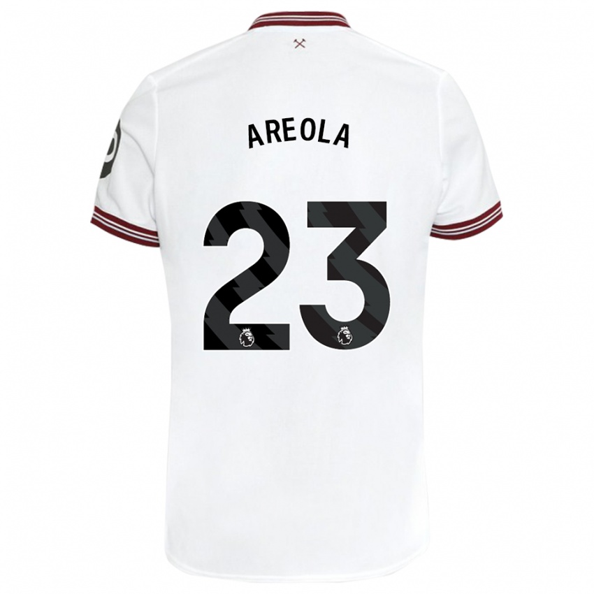 Homme Maillot Alphonse Areola #23 Blanc Tenues Extérieur 2023/24 T-Shirt Suisse