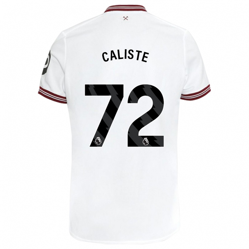 Herren Gabriel Caliste #72 Weiß Auswärtstrikot Trikot 2023/24 T-Shirt Schweiz