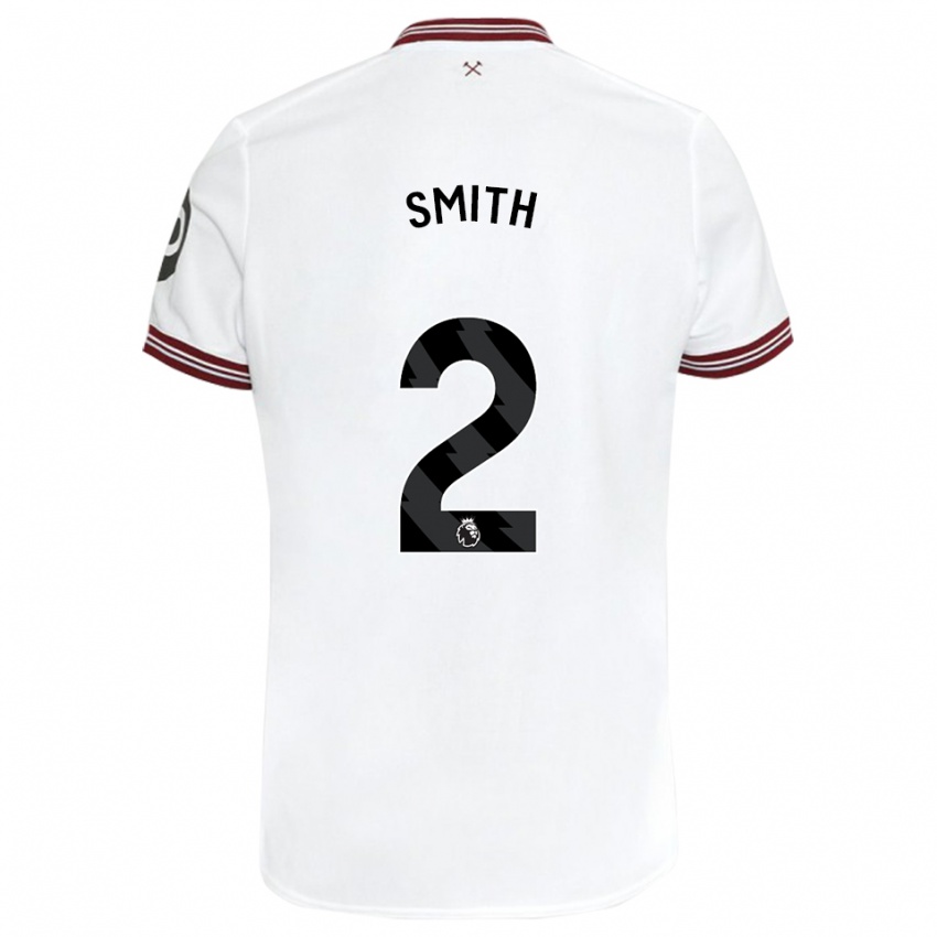 Homme Maillot Kirsty Smith #2 Blanc Tenues Extérieur 2023/24 T-Shirt Suisse