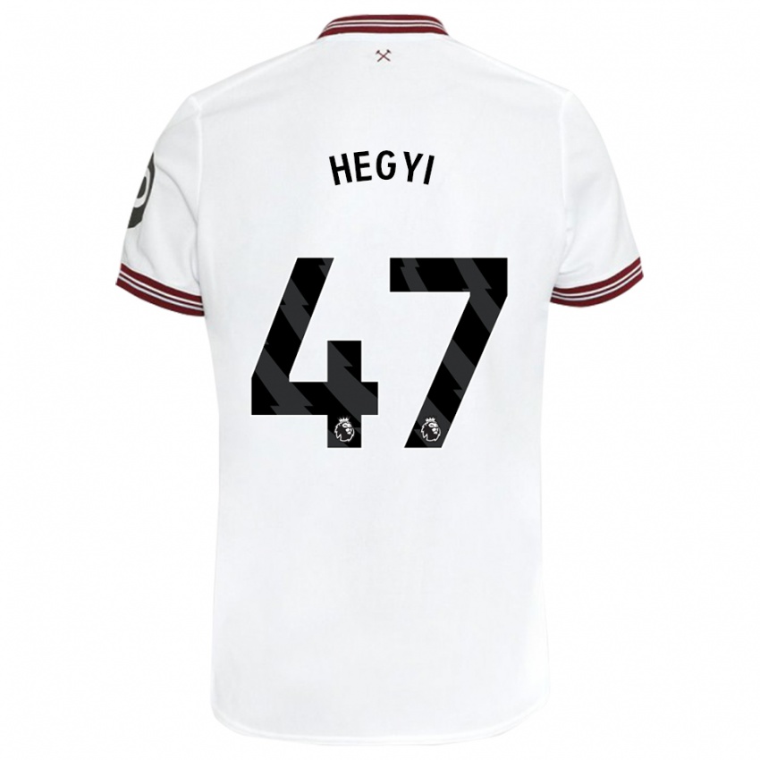 Herren Krisztian Hegyi #47 Weiß Auswärtstrikot Trikot 2023/24 T-Shirt Schweiz