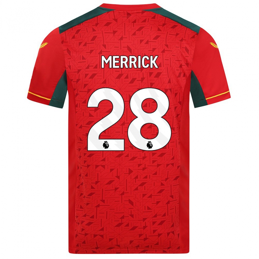Homme Maillot Beth Merrick #28 Rouge Tenues Extérieur 2023/24 T-Shirt Suisse