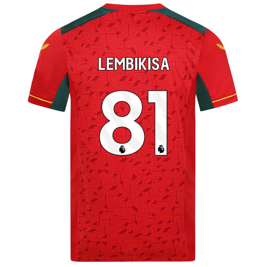 Homme Maillot Dexter Lembikisa #81 Rouge Tenues Extérieur 2023/24 T-Shirt Suisse