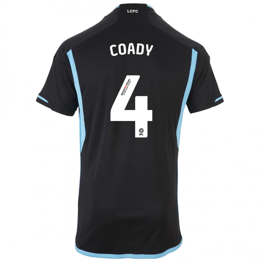 Herren Conor Coady #4 Schwarz Auswärtstrikot Trikot 2023/24 T-Shirt Schweiz