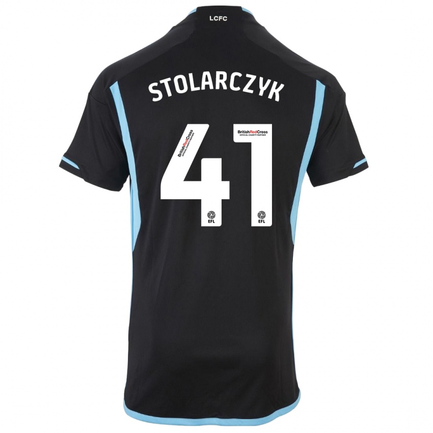 Herren Jakub Stolarczyk #41 Schwarz Auswärtstrikot Trikot 2023/24 T-Shirt Schweiz