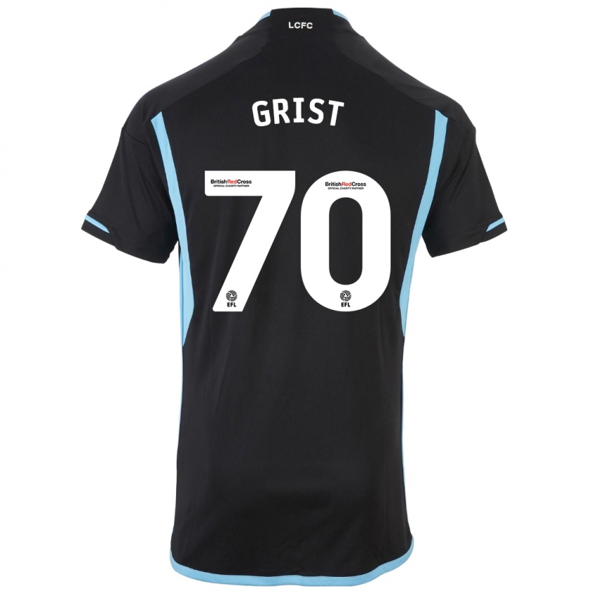Herren Ben Grist #70 Schwarz Auswärtstrikot Trikot 2023/24 T-Shirt Schweiz