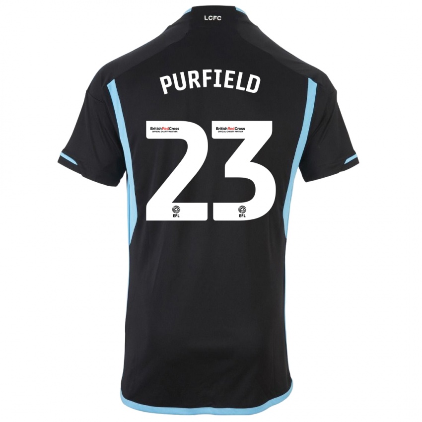 Herren Jemma Purfield #23 Schwarz Auswärtstrikot Trikot 2023/24 T-Shirt Schweiz