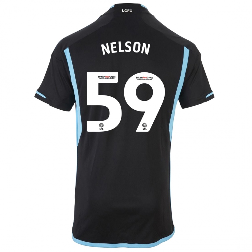 Herren Ronny Nelson #59 Schwarz Auswärtstrikot Trikot 2023/24 T-Shirt Schweiz