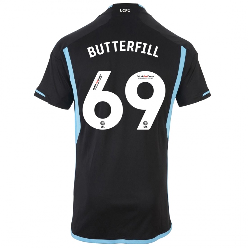 Herren Jack Butterfill #69 Schwarz Auswärtstrikot Trikot 2023/24 T-Shirt Schweiz