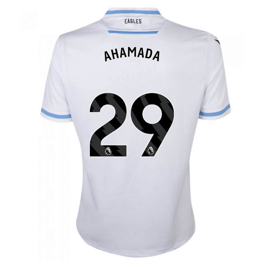 Homme Maillot Naouirou Ahamada #29 Blanc Tenues Extérieur 2023/24 T-Shirt Suisse