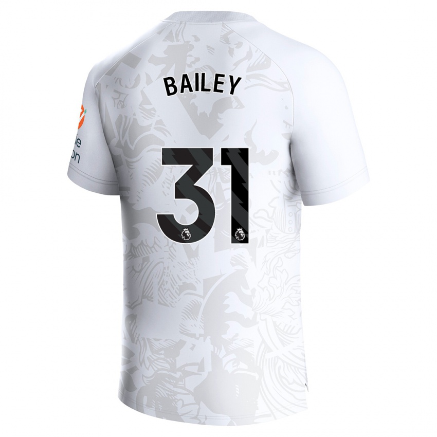Herren Leon Bailey #31 Weiß Auswärtstrikot Trikot 2023/24 T-Shirt Schweiz
