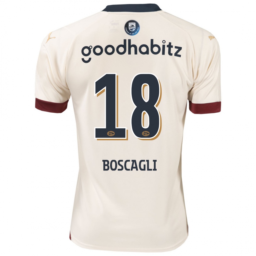 Homme Maillot Olivier Boscagli #18 Blanc Cassé Tenues Extérieur 2023/24 T-Shirt Suisse