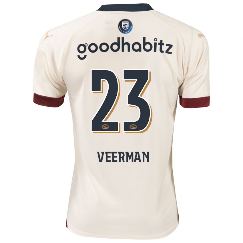 Herren Joey Veerman #23 Cremefarben Auswärtstrikot Trikot 2023/24 T-Shirt Schweiz