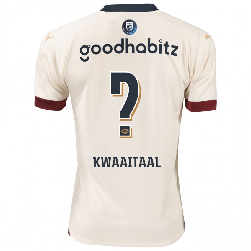 Homme Maillot Julian Kwaaitaal #0 Blanc Cassé Tenues Extérieur 2023/24 T-Shirt Suisse