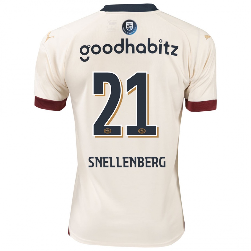 Herren Maxime Snellenberg #21 Cremefarben Auswärtstrikot Trikot 2023/24 T-Shirt Schweiz