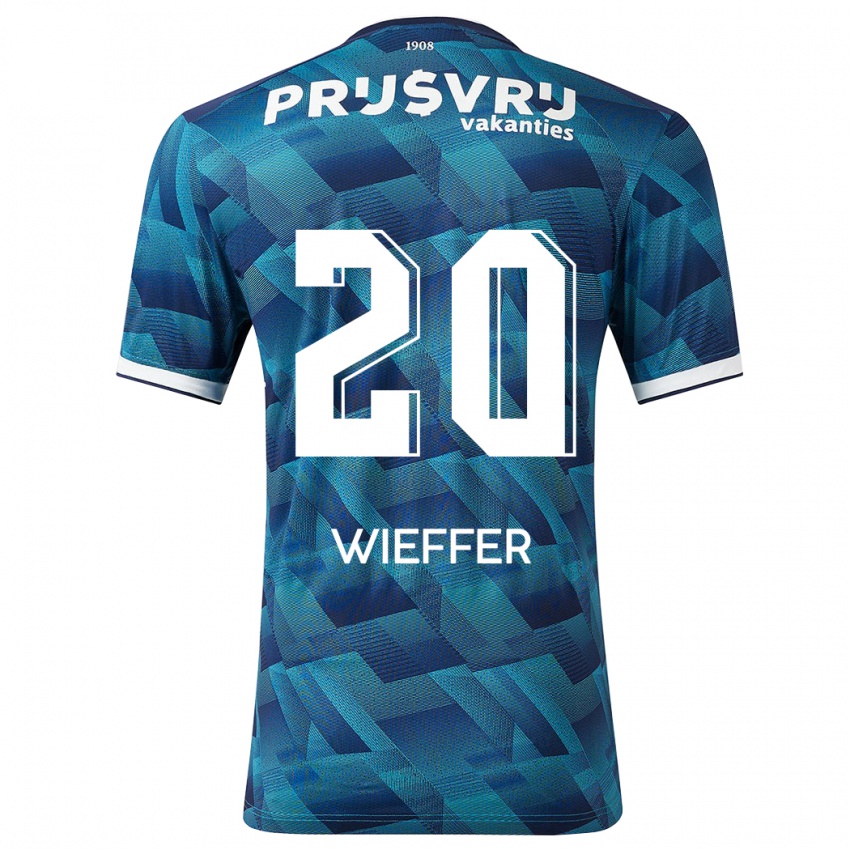 Herren Mats Wieffer #20 Blau Auswärtstrikot Trikot 2023/24 T-Shirt Schweiz