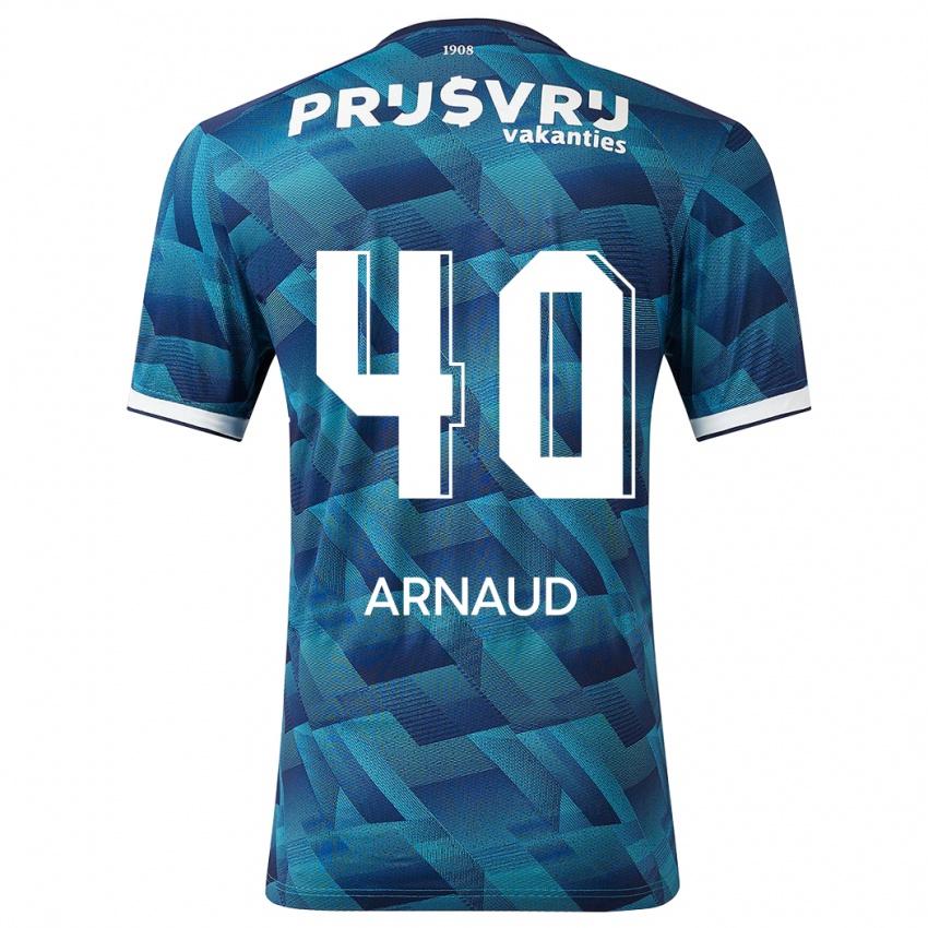 Herren Lugene Arnaud #40 Blau Auswärtstrikot Trikot 2023/24 T-Shirt Schweiz