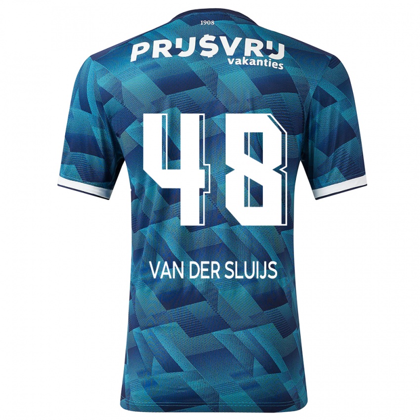 Herren Joep Van Der Sluijs #48 Blau Auswärtstrikot Trikot 2023/24 T-Shirt Schweiz