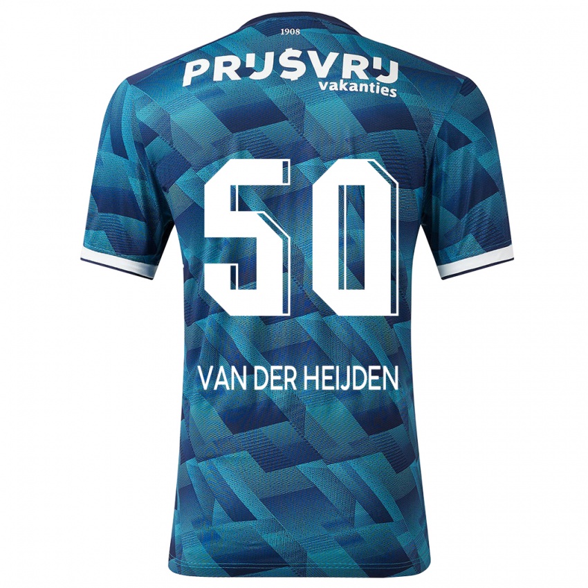 Herren Delano Van Der Heijden #50 Blau Auswärtstrikot Trikot 2023/24 T-Shirt Schweiz