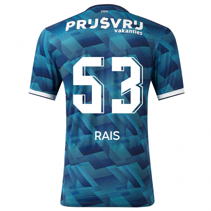 Herren Amir Rais #53 Blau Auswärtstrikot Trikot 2023/24 T-Shirt Schweiz