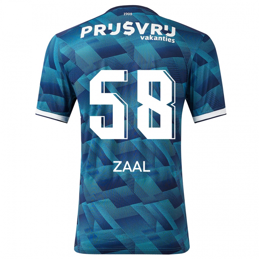 Herren Timo Zaal #58 Blau Auswärtstrikot Trikot 2023/24 T-Shirt Schweiz