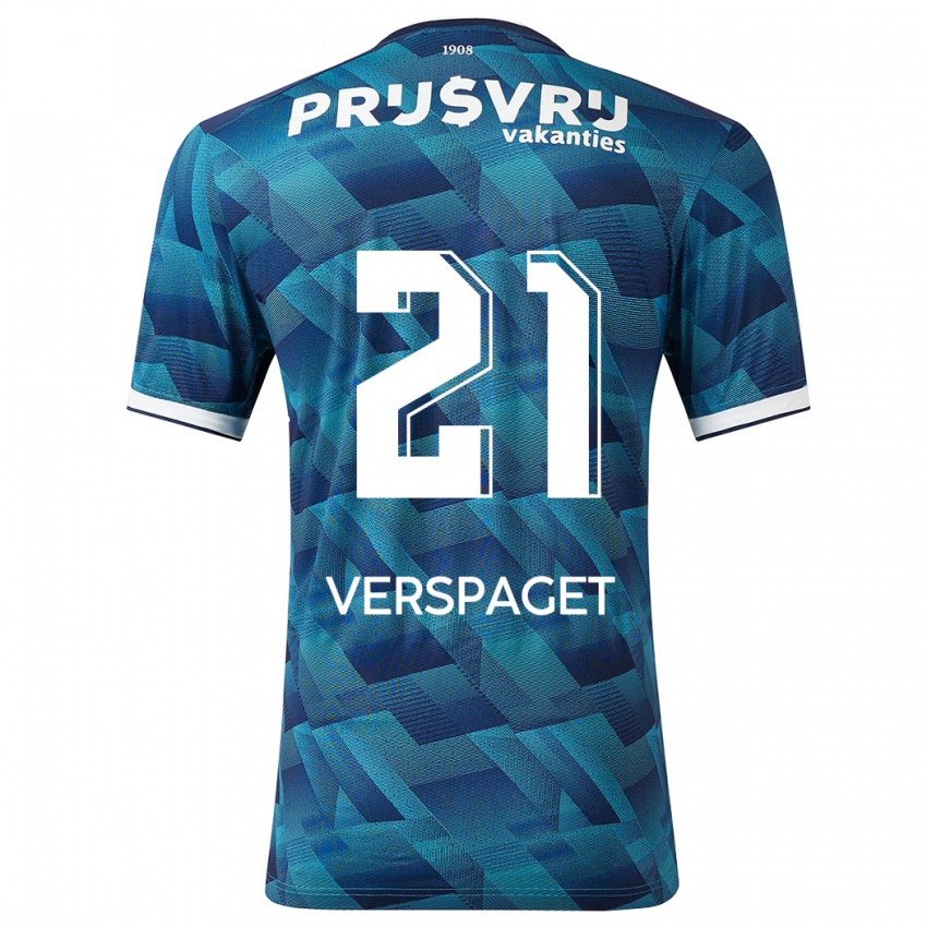 Herren Amber Verspaget #21 Blau Auswärtstrikot Trikot 2023/24 T-Shirt Schweiz